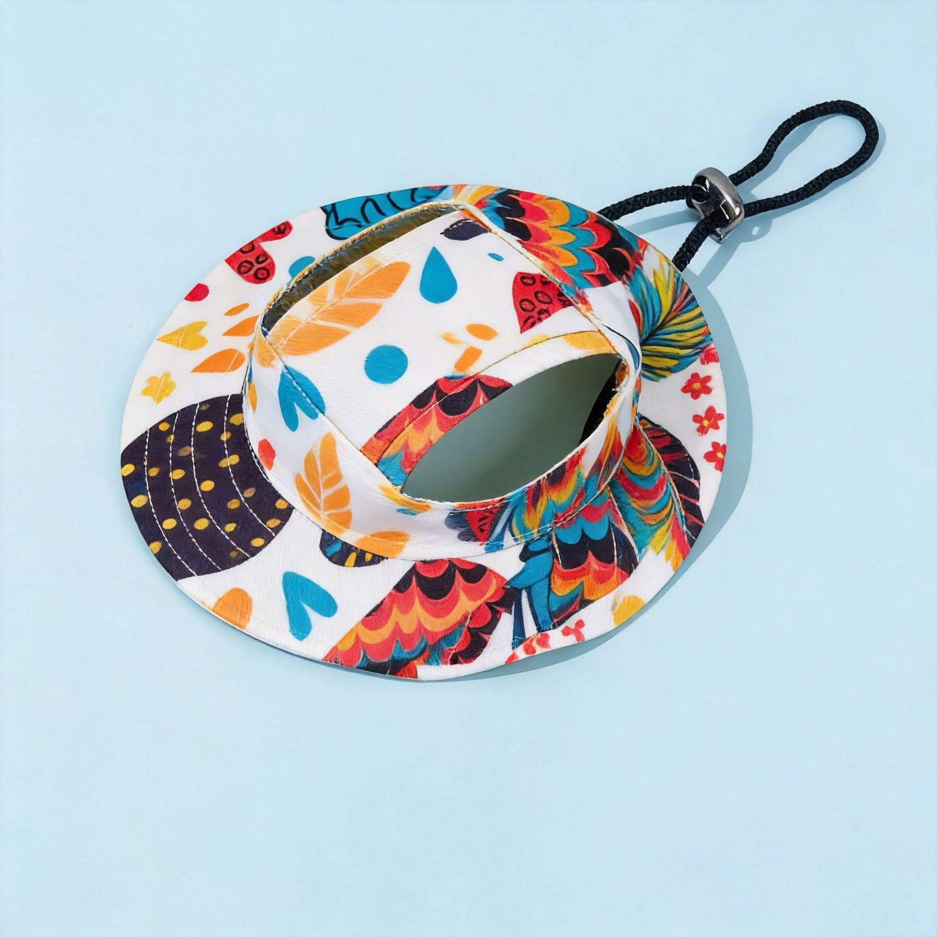 Sun-shielding, non-chafing pet hat