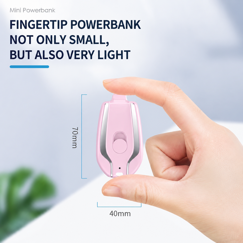 Mini Keychain Power Bank with High Capacity