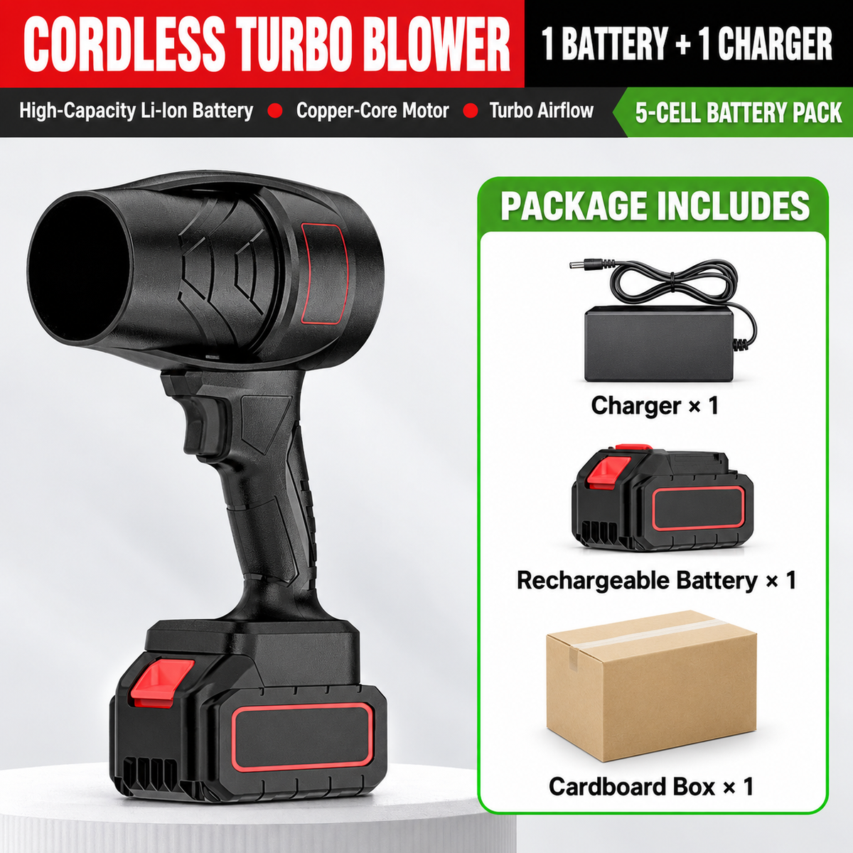 High-Speed Cordless Turbo Blower