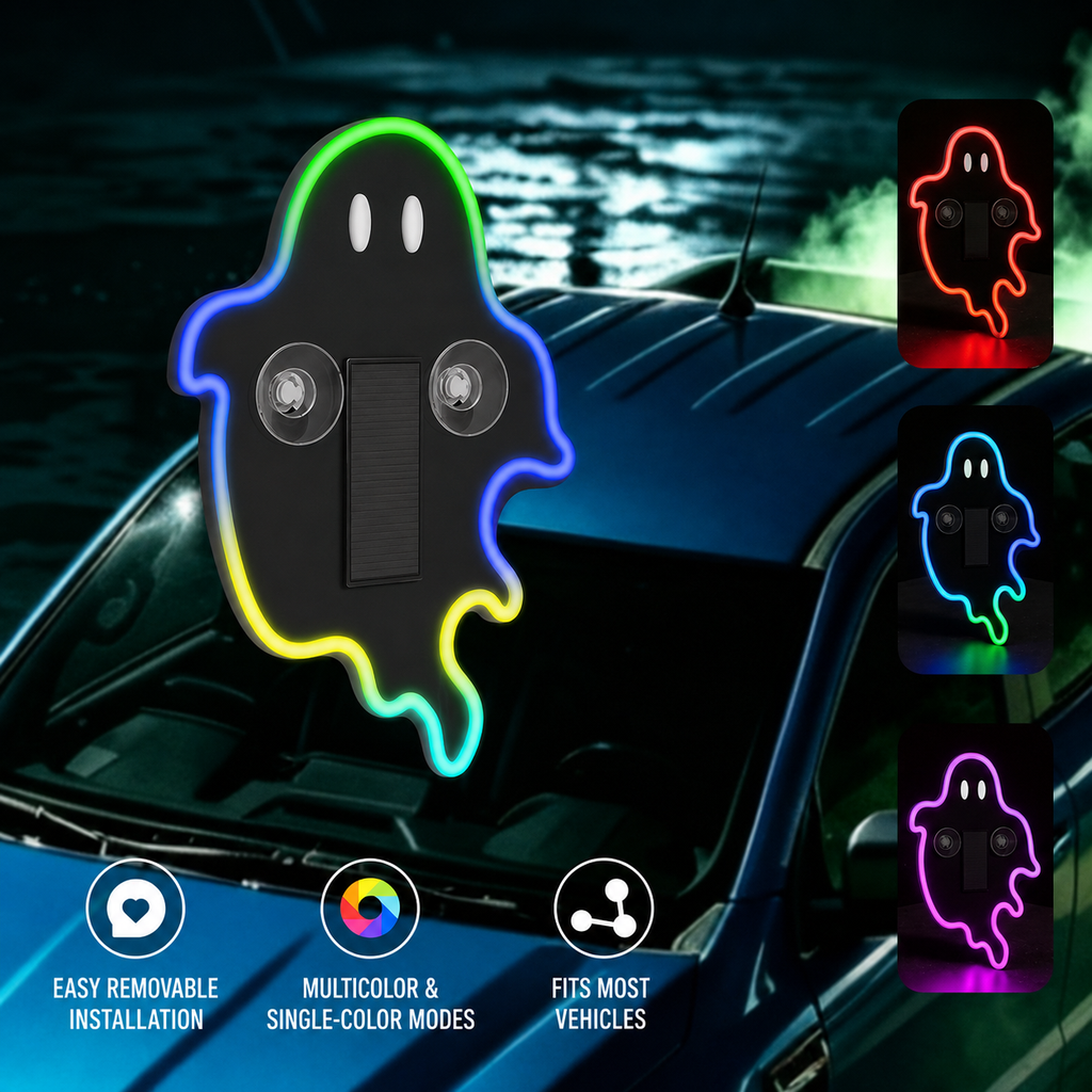 Multicolor Ghost Car Window Light