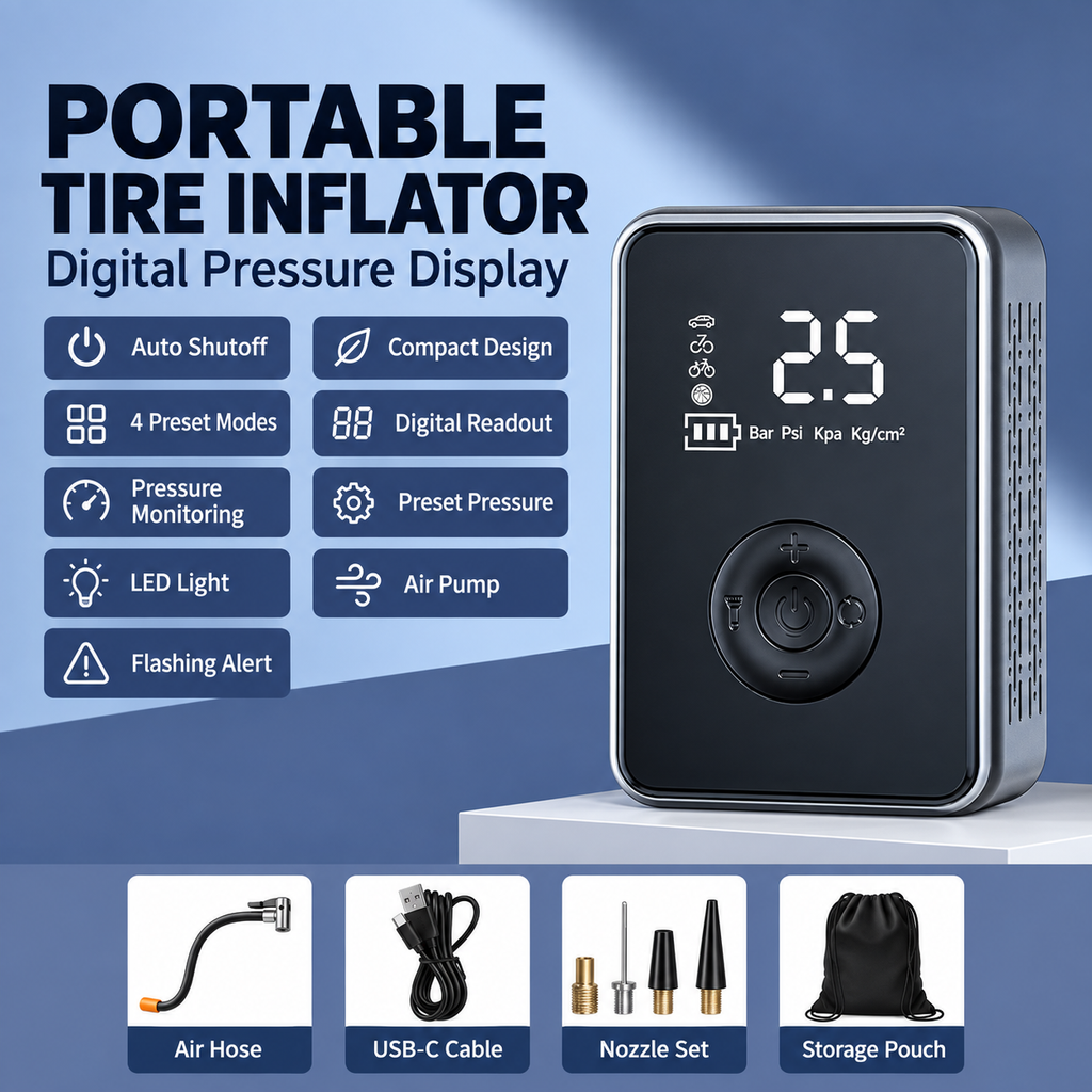 Portable Digital Tire Inflator