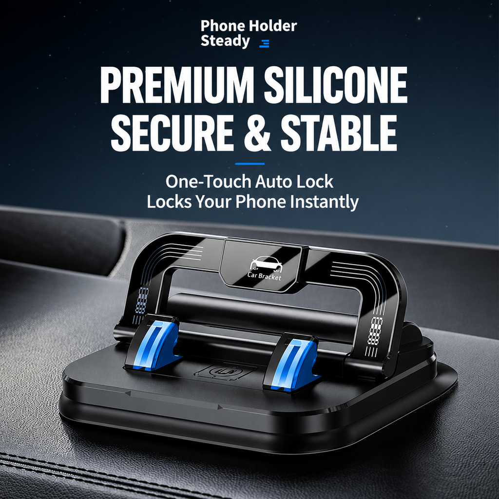 720° Foldable Car Phone Holder (with Temporary Parking Number Plate)