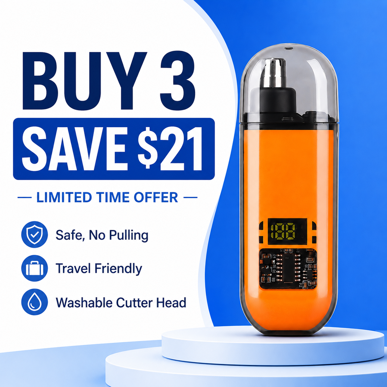 Electric nose hair trimmer