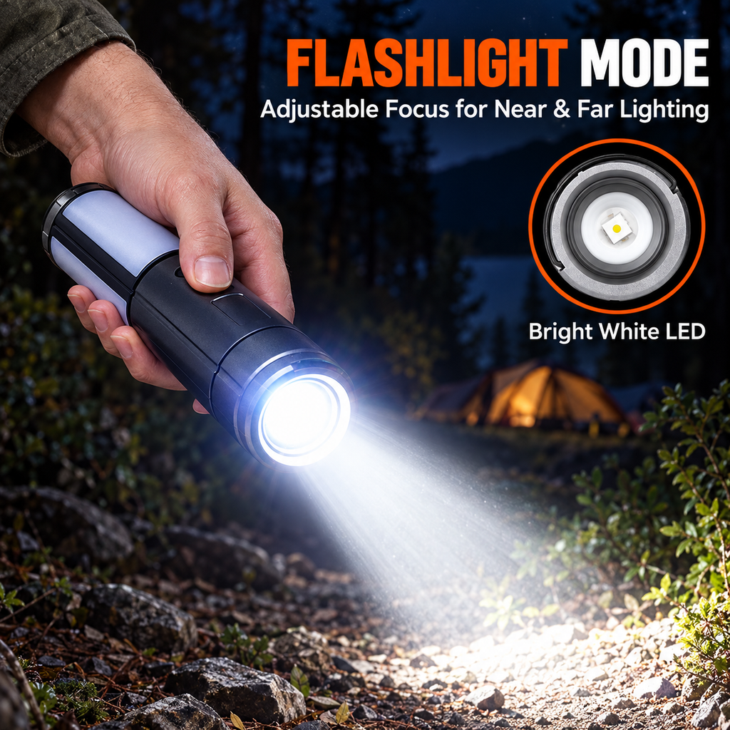 Rechargeable Telescopic Camping Light