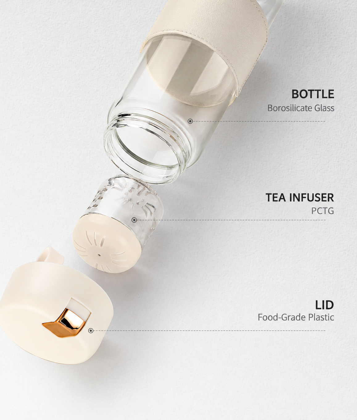 Glass Tea Infuser Bottle