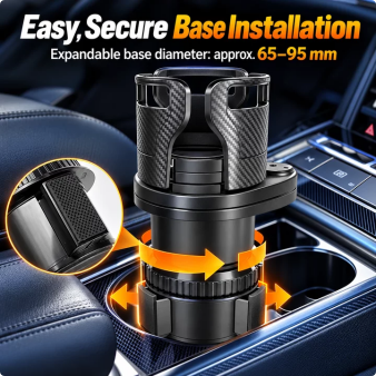 Expandable Dual Car Cup Holder