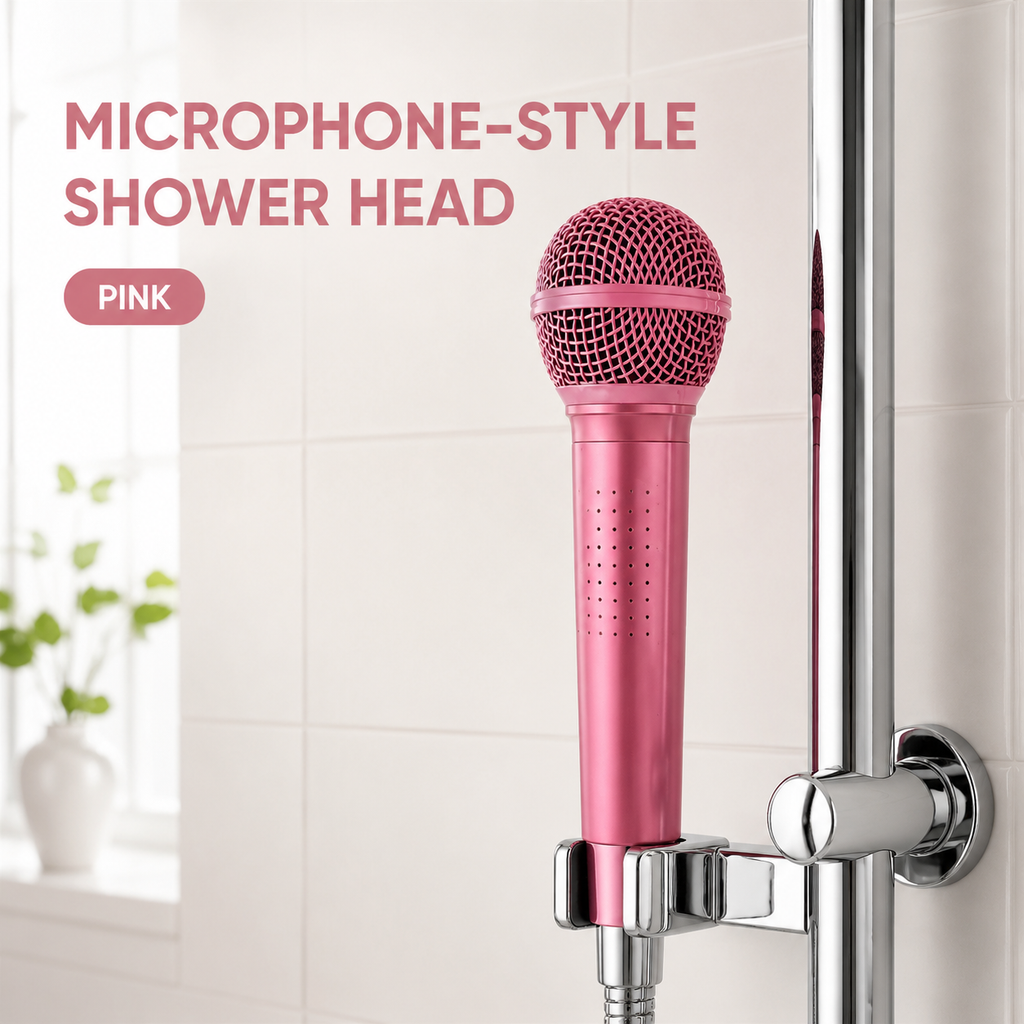 Microphone-Style Handheld Shower Head