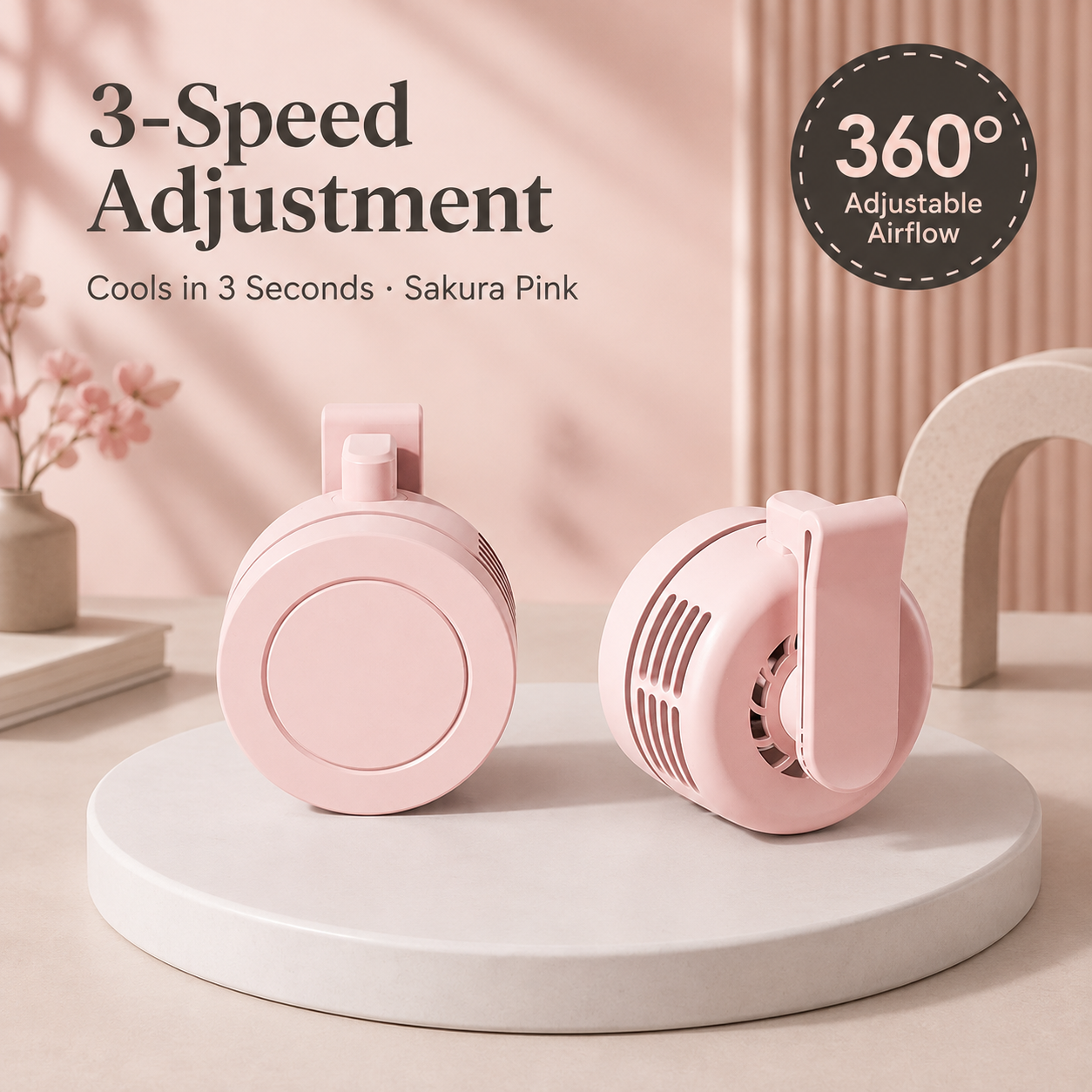 Portable 360° Wearable Cooling Fan