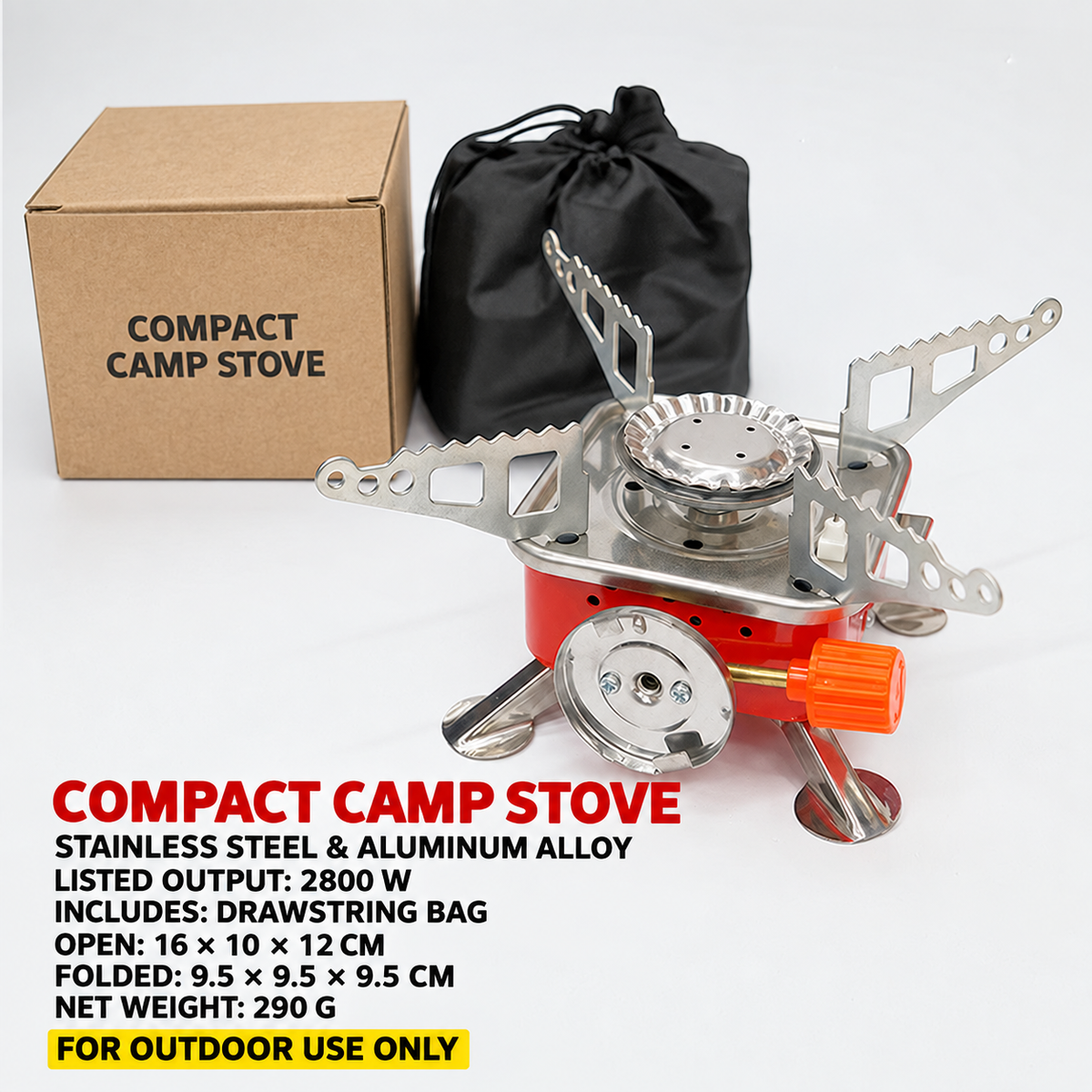 Compact Foldaway Camping Stove