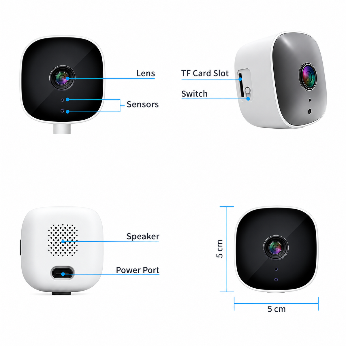 Compact Inside-Glass Security Camera