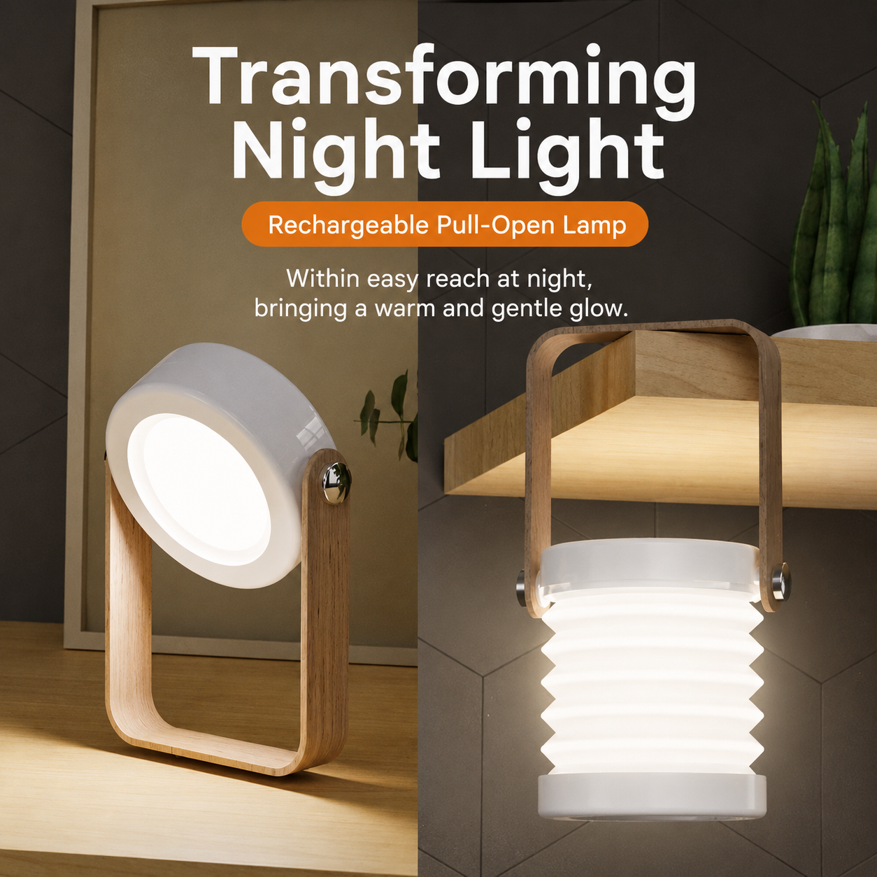 Rechargeable Pull-Open Lantern