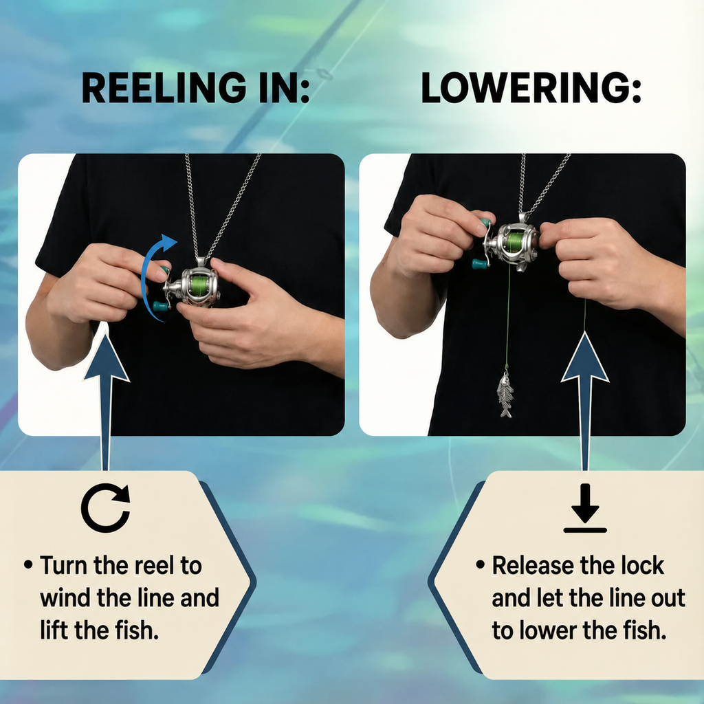 A necklace that is both wearable and playable.