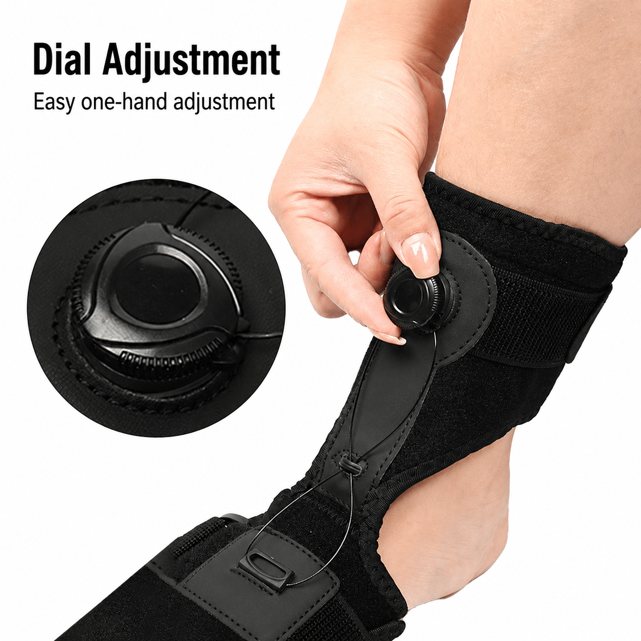 Adjustable Foot Drop Support Brace