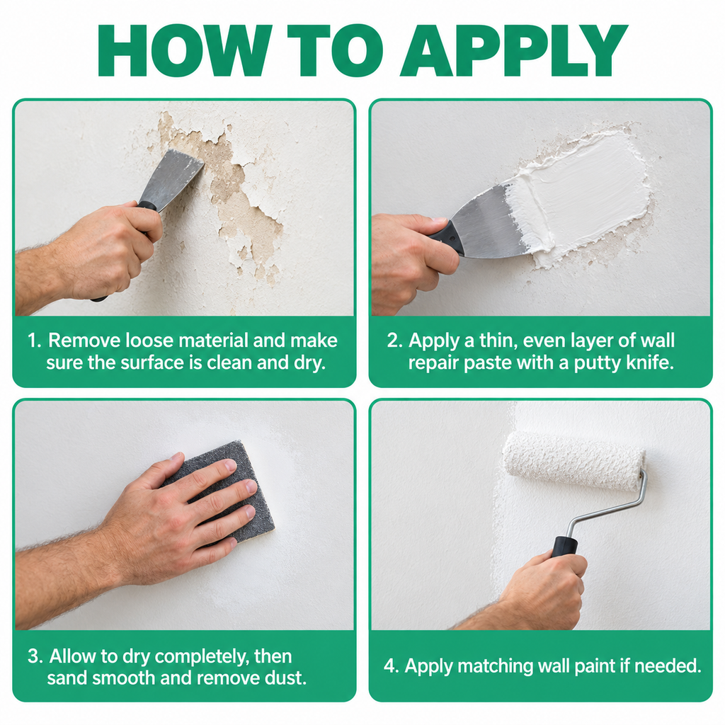 Wall Repair Paste Kit
