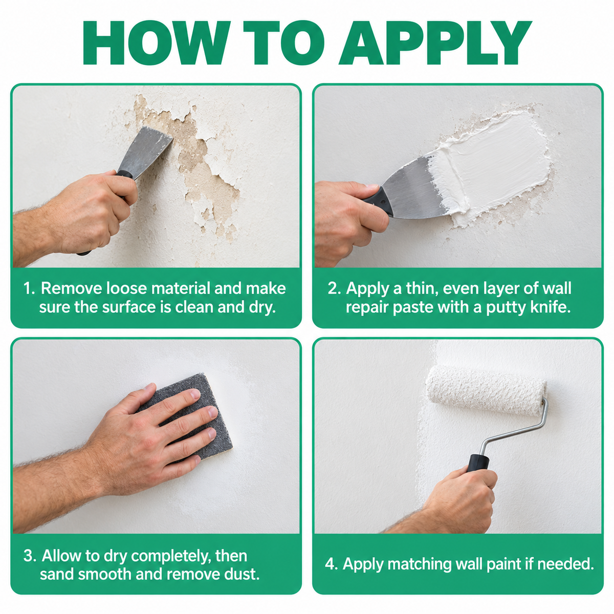 Wall Repair Paste Kit