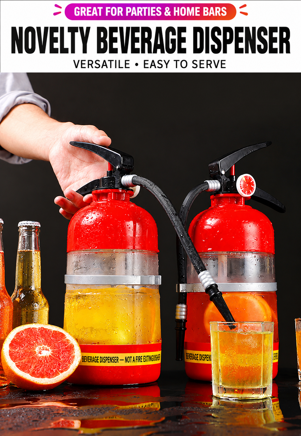 Fire Extinguisher Drink Dispenser
