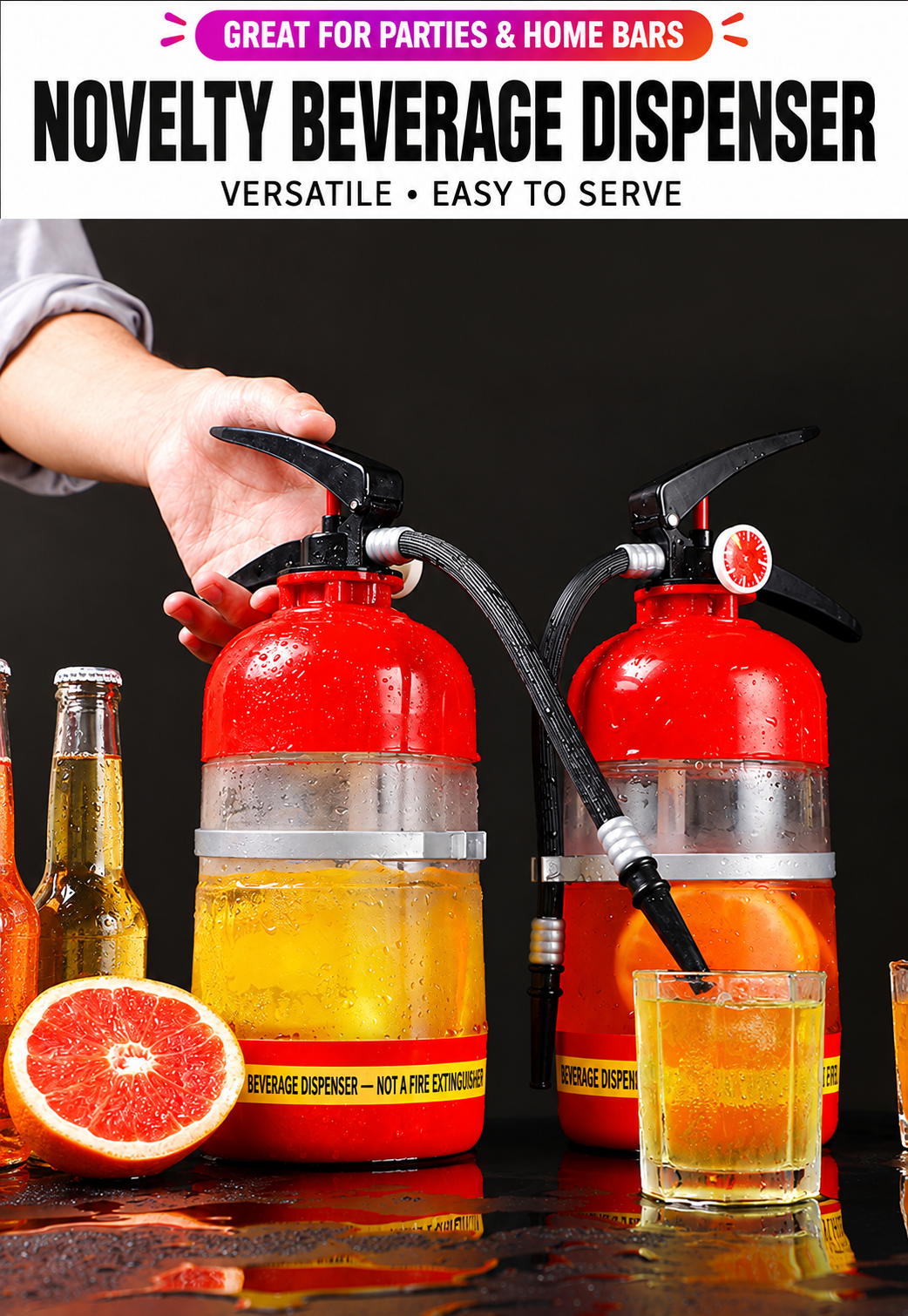 Fire Extinguisher Drink Dispenser