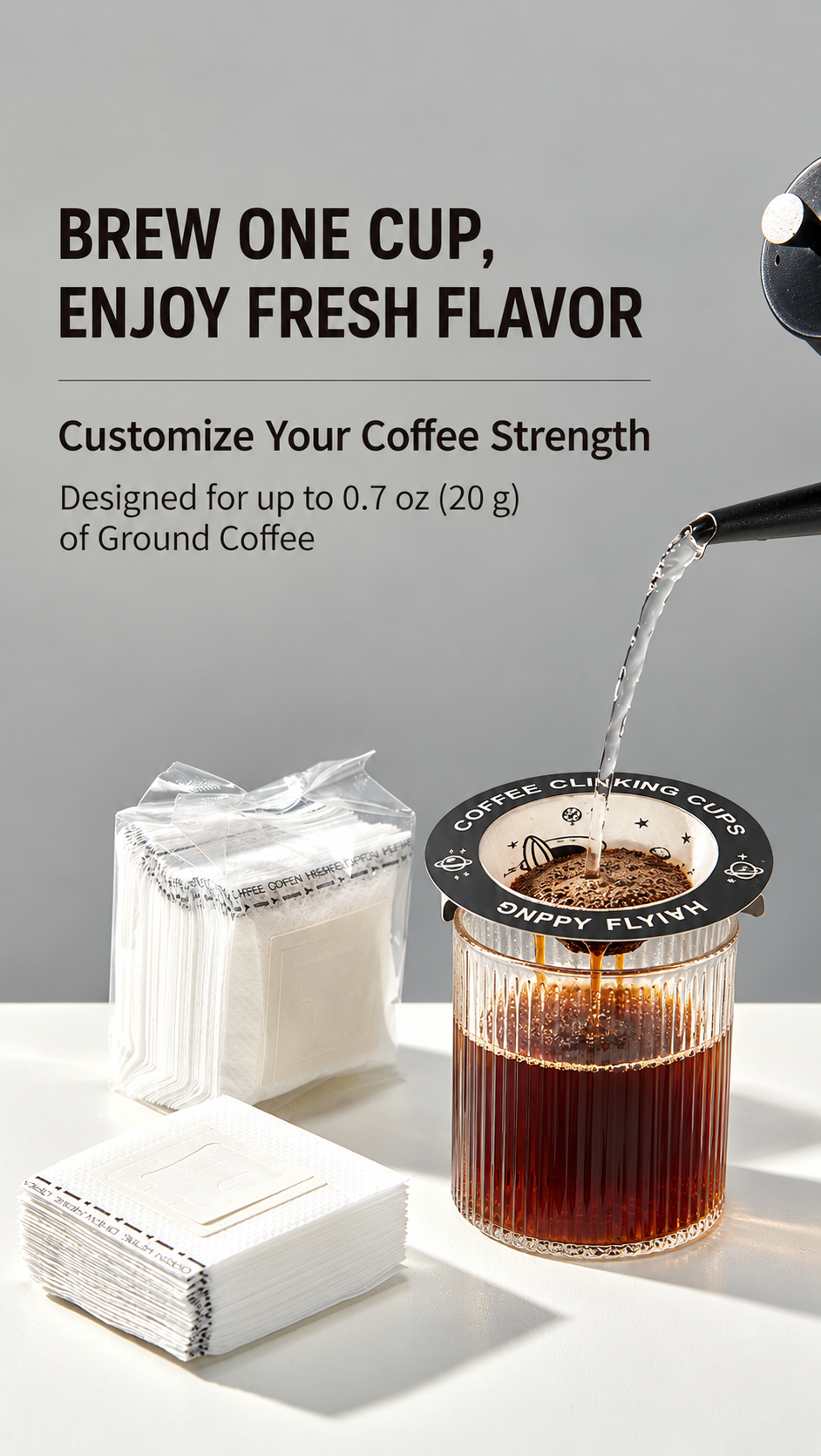 Cup-Top Pour-Over Coffee Filters