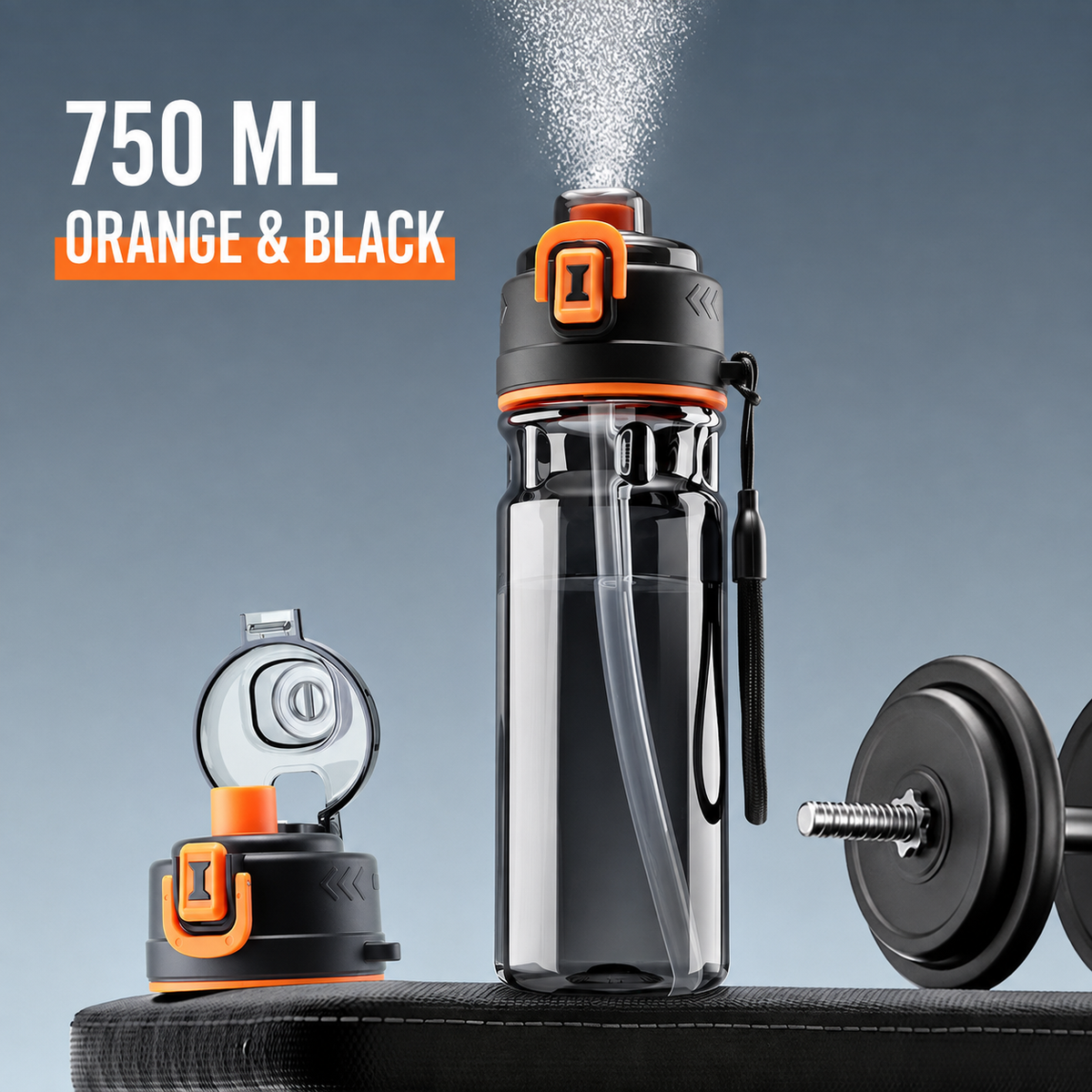 2-in-1 Mist Spray Sports Bottle