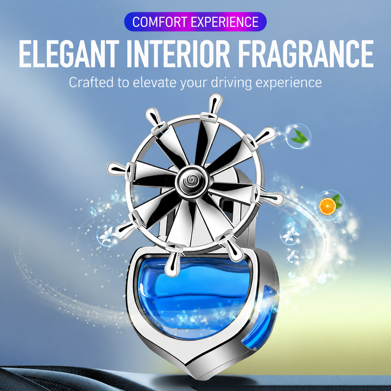 Luxury Helm Wheel Car Air Vent Diffuser