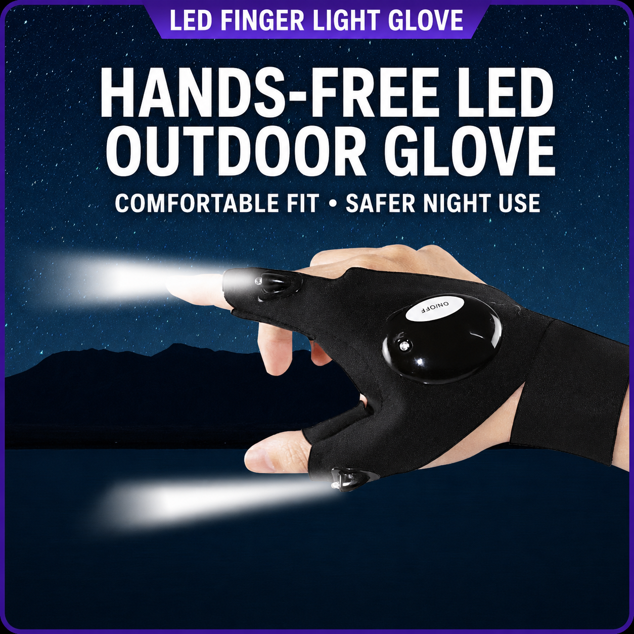 LED Finger Light Gloves