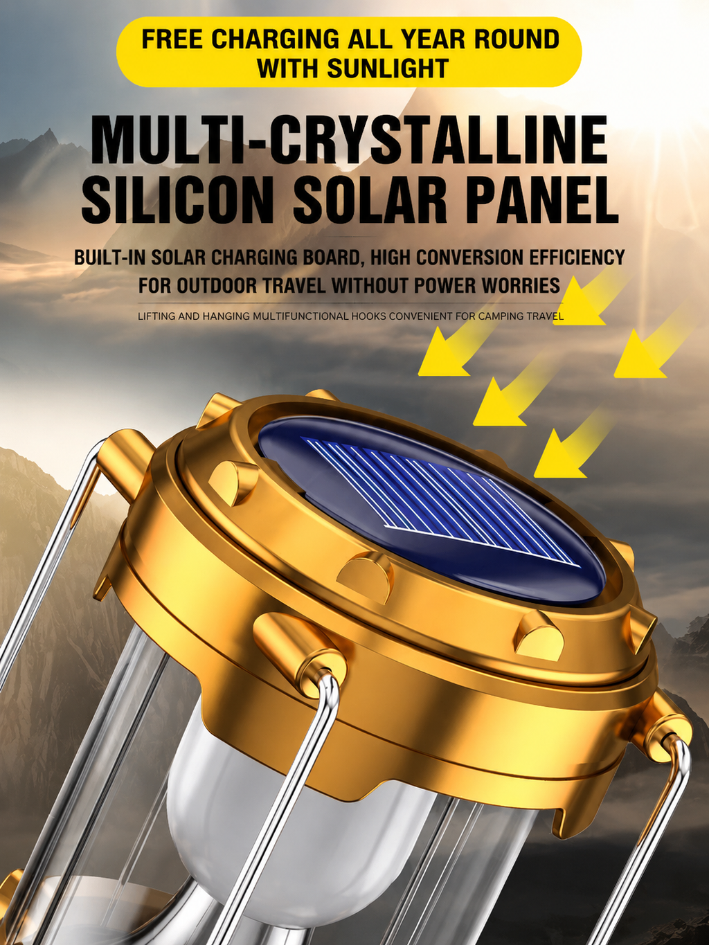 4-in-1 Solar Camping Lantern