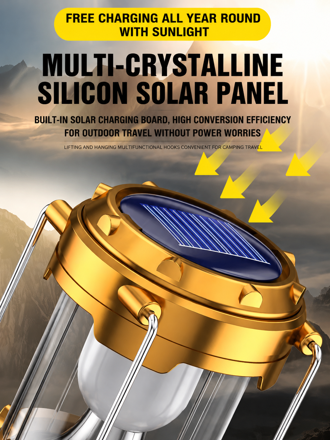 4-in-1 Solar Camping Lantern