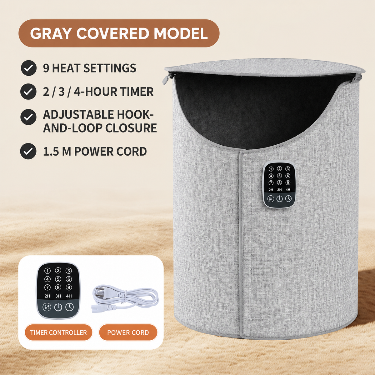 Adjustable Wraparound Electric Heat Sleeve