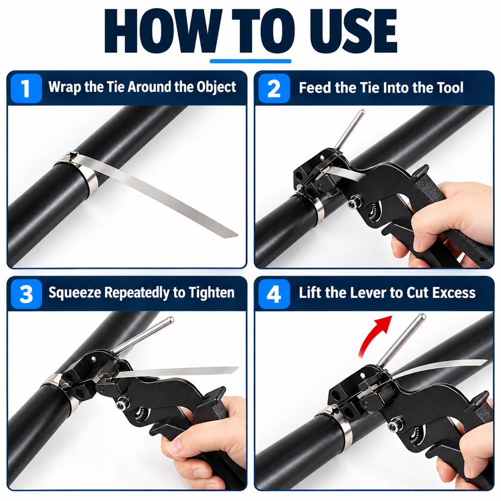 Steel Cable Tie Tensioner & Cutter