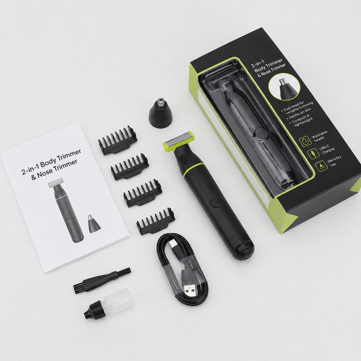 2-In-1 Waterproof Body Groomer