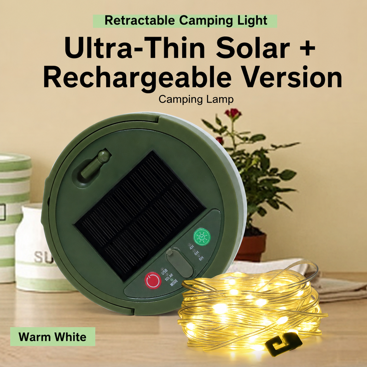 Portable Rechargeable Camping Light String