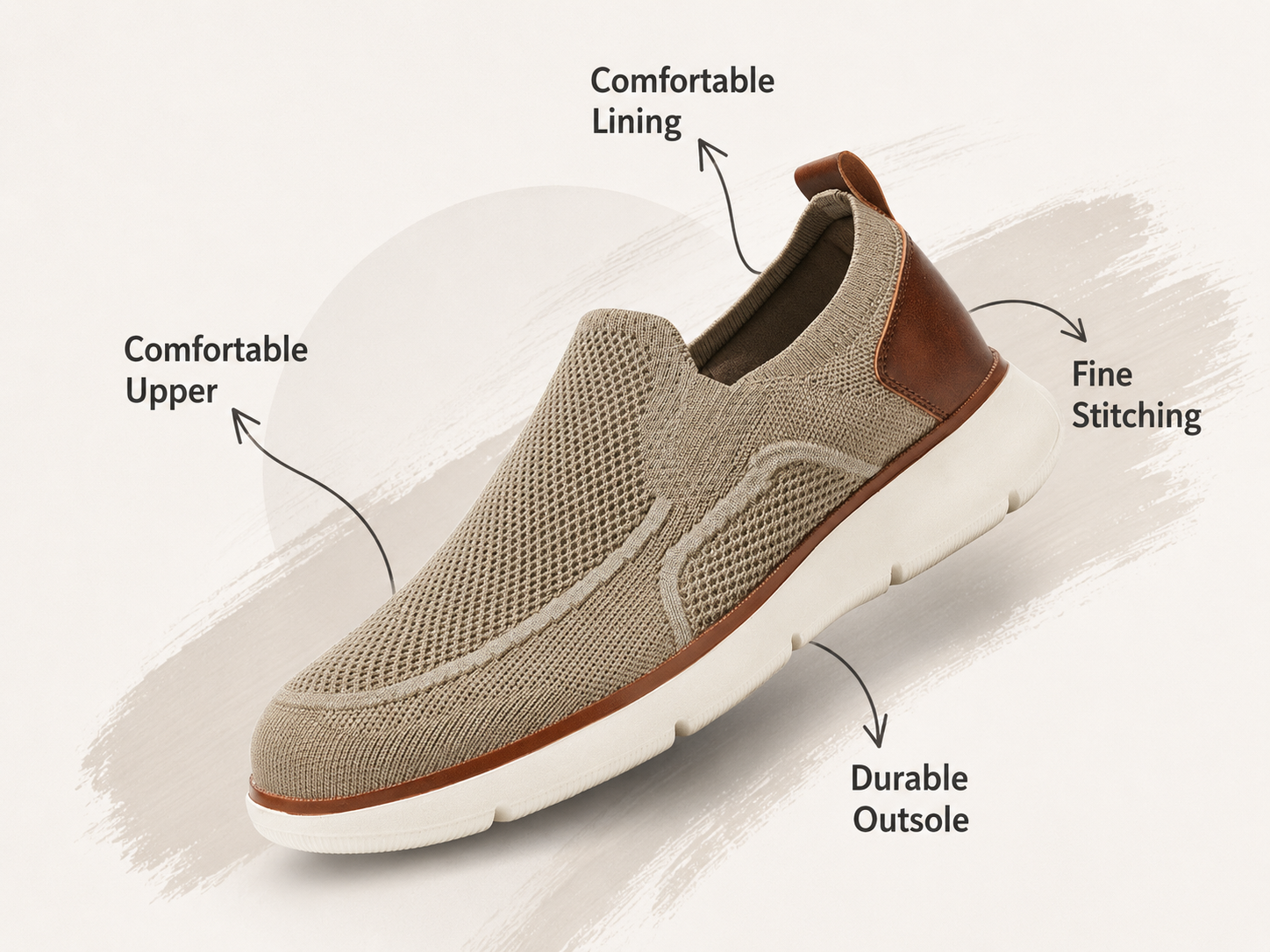 Men's Lightweight Slip-On Walking Shoes