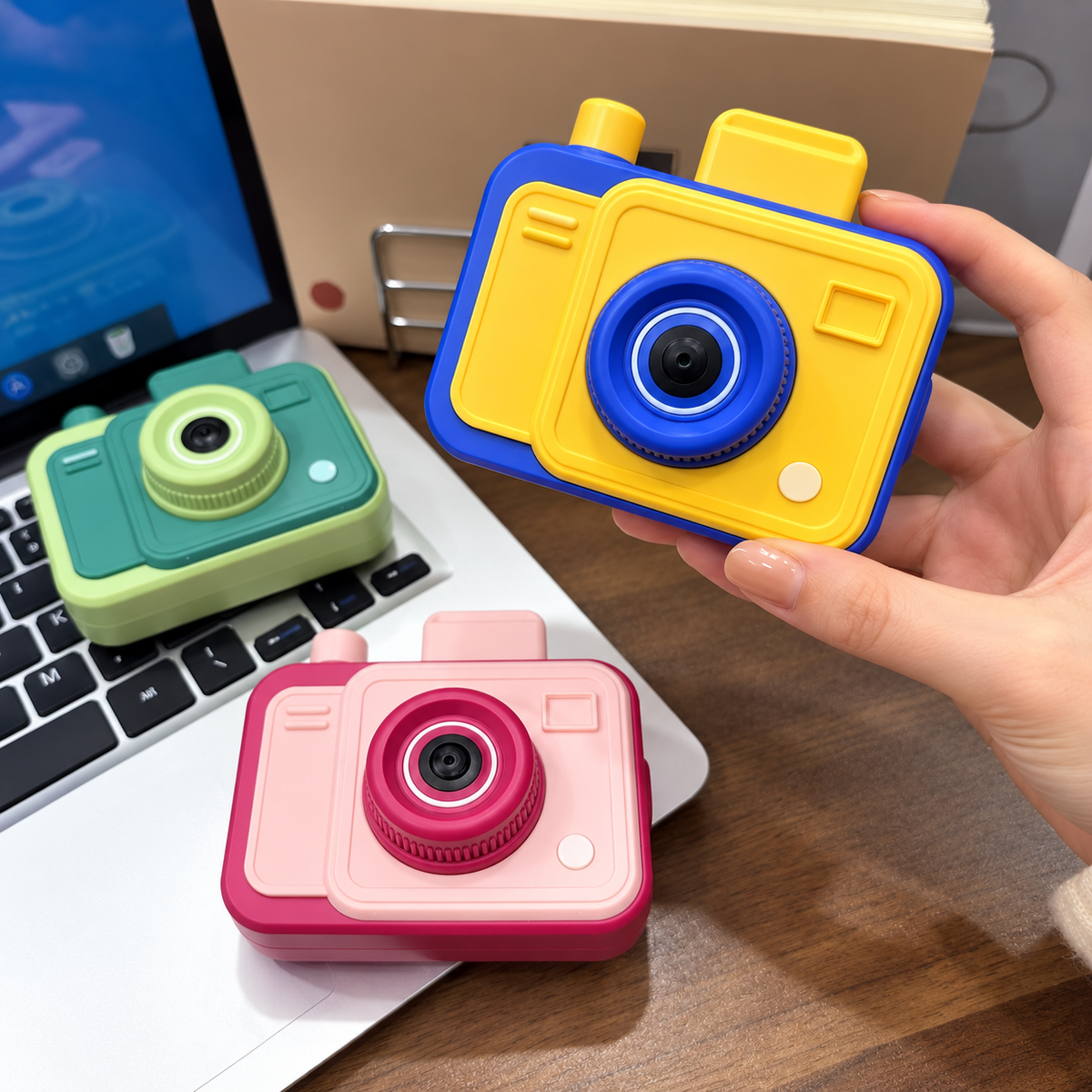 Camera-Shaped Dual-Sided Water Blaster