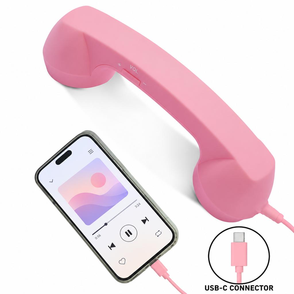 USB-C Retro Phone Handset