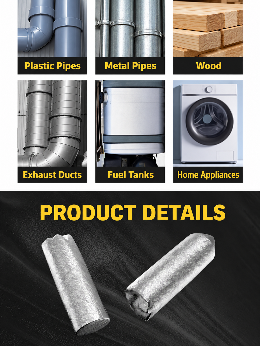 Low-temperature universal repair welding rod