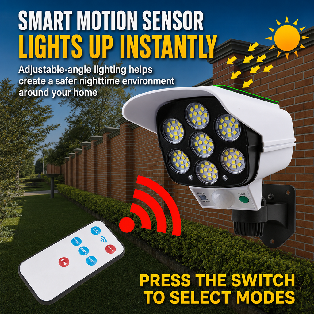 Solar Motion Sensor Security Light
