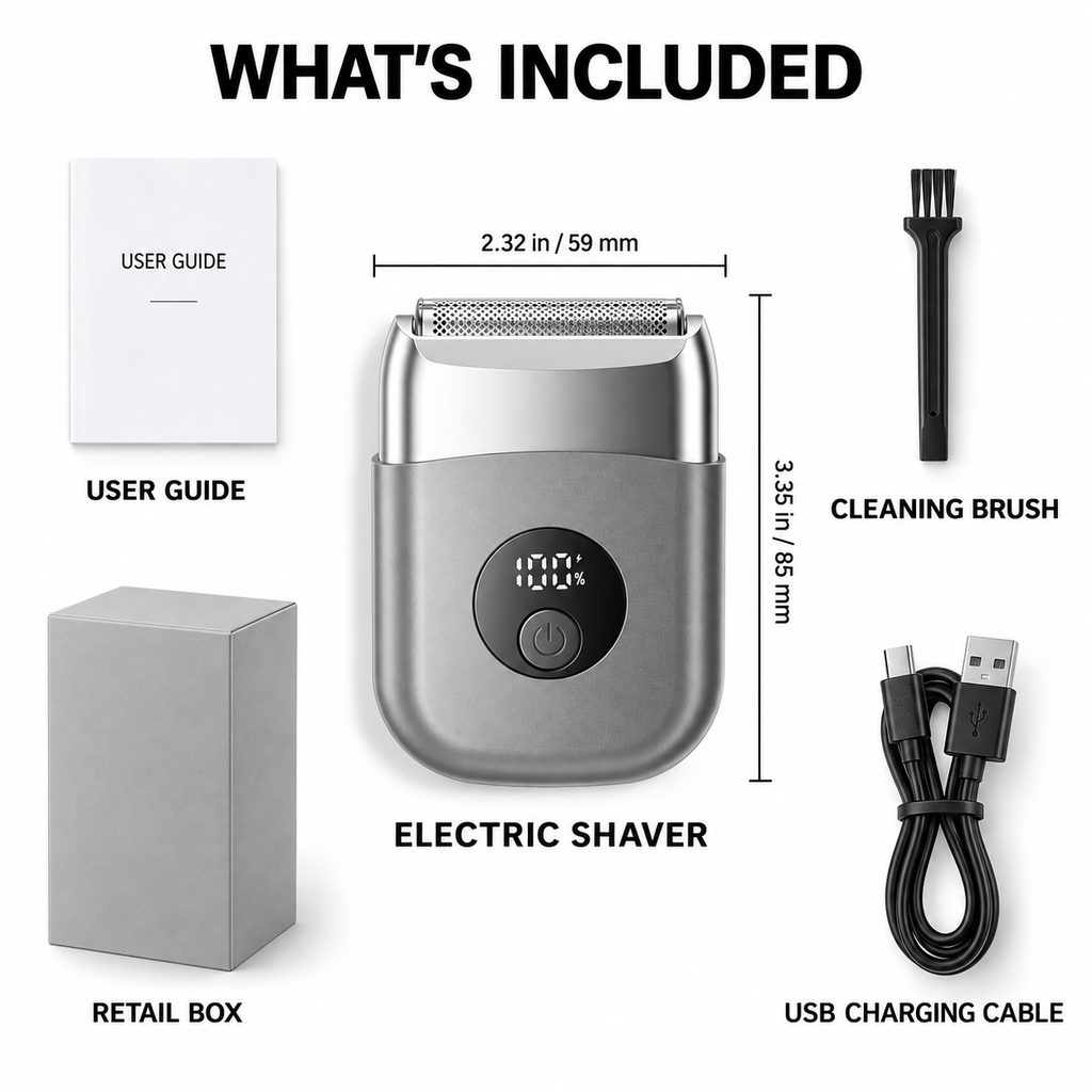 Portable Wet & Dry Foil Shaver