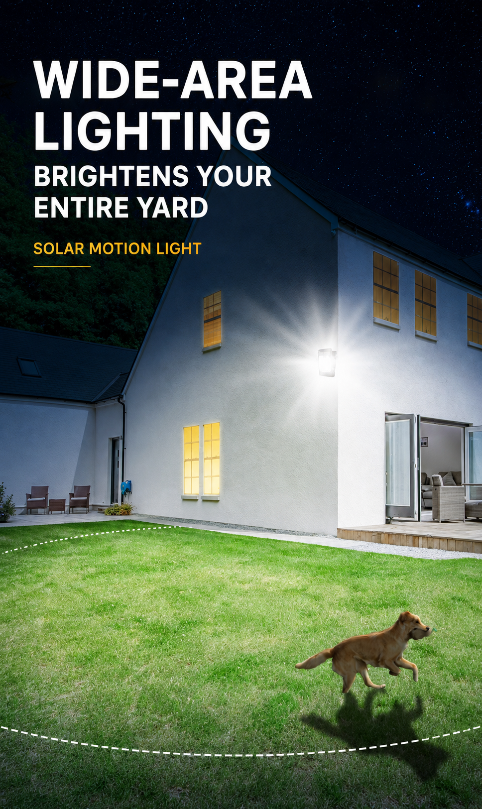 Clip-On Solar Motion Sensor Outdoor Light
