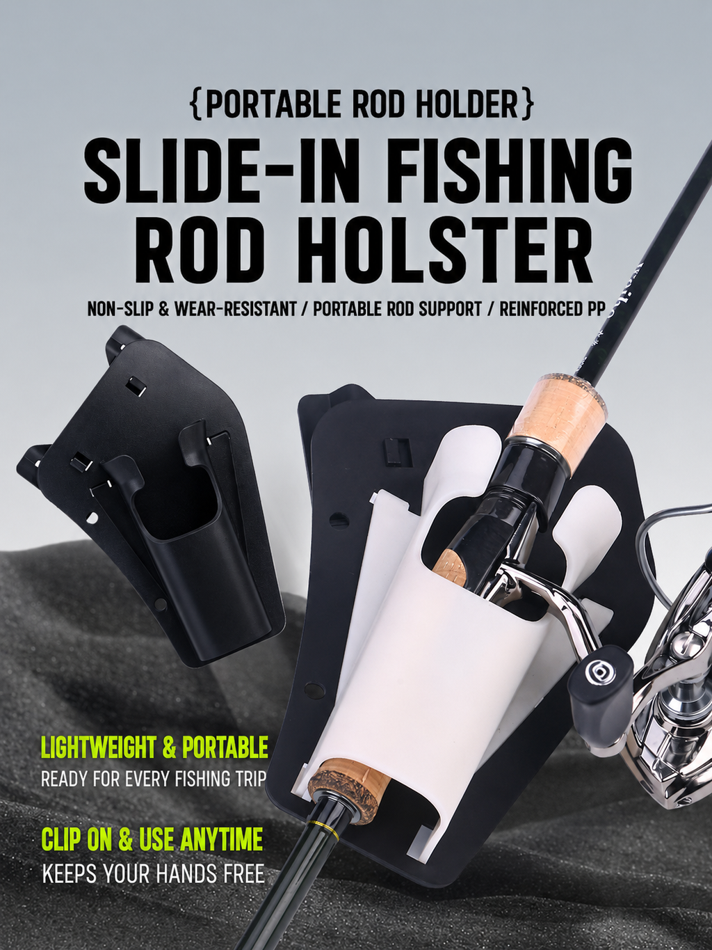 Portable Fishing Rod Holder Clip