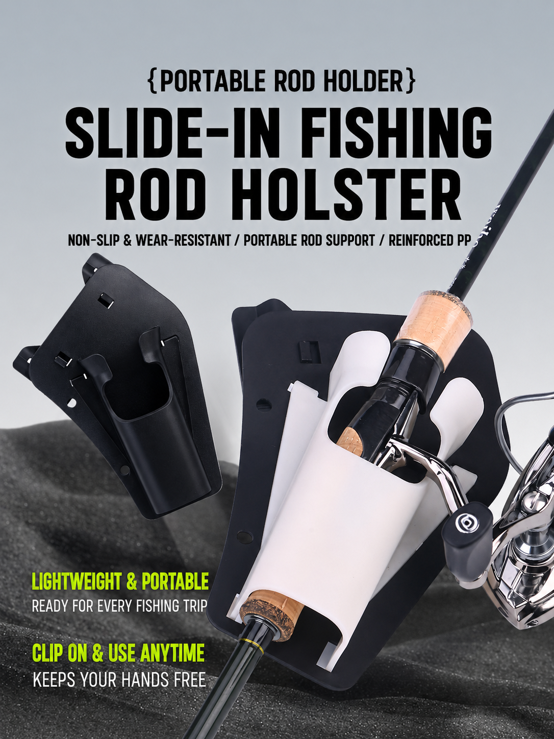 Portable Fishing Rod Holder Clip