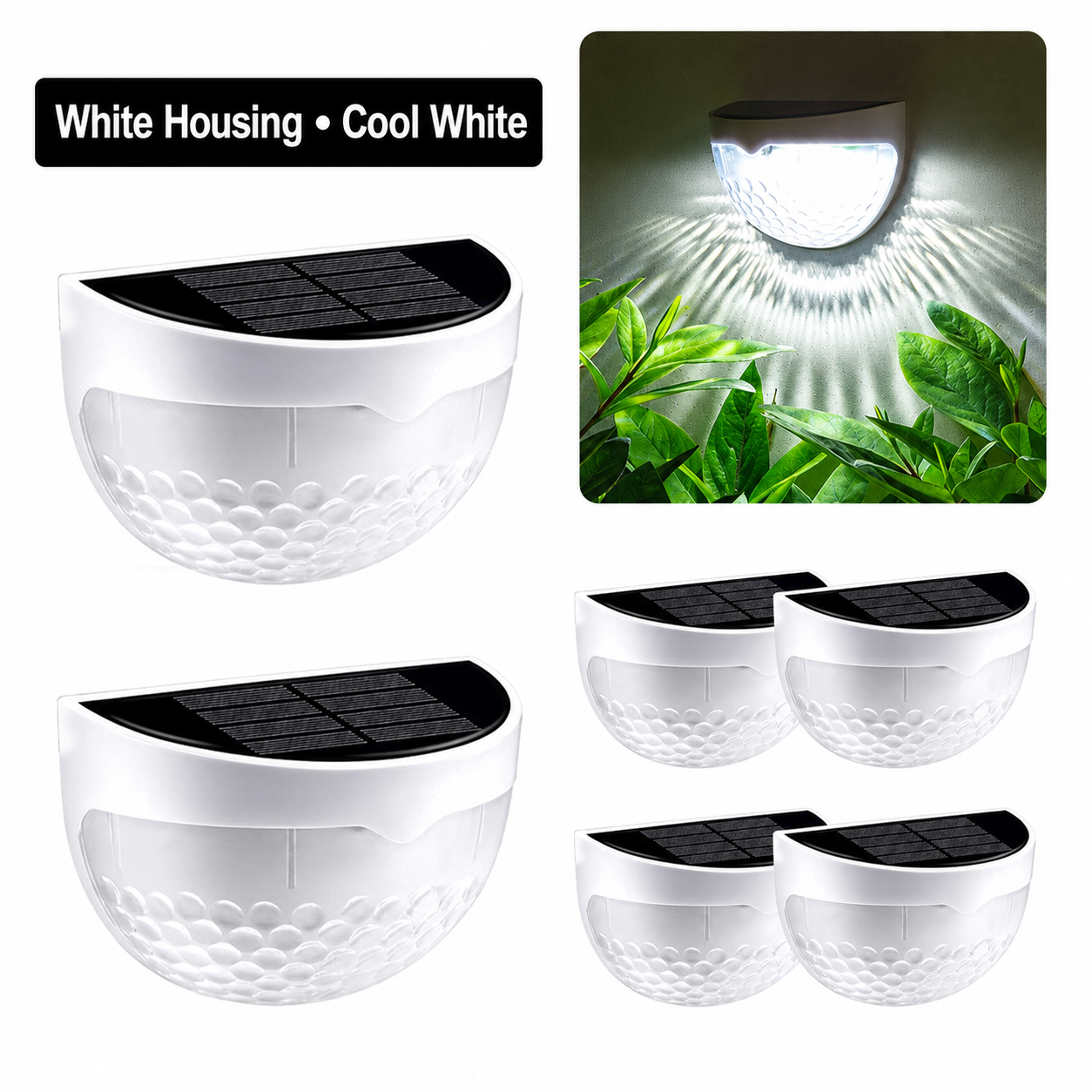 Solar Half-Moon Wall Lights
