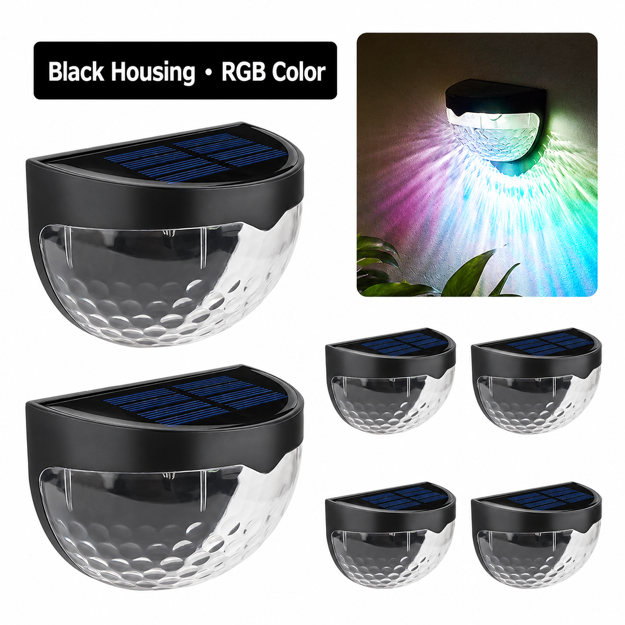 Solar Half-Moon Wall Lights