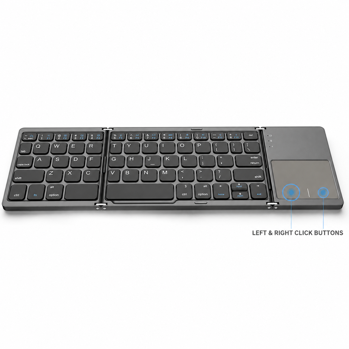 Tri-Fold Wireless Keyboard with Touchpad