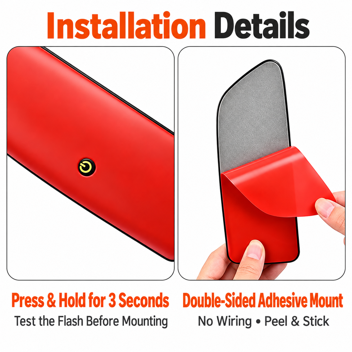 Solar Vehicle Warning Light Set