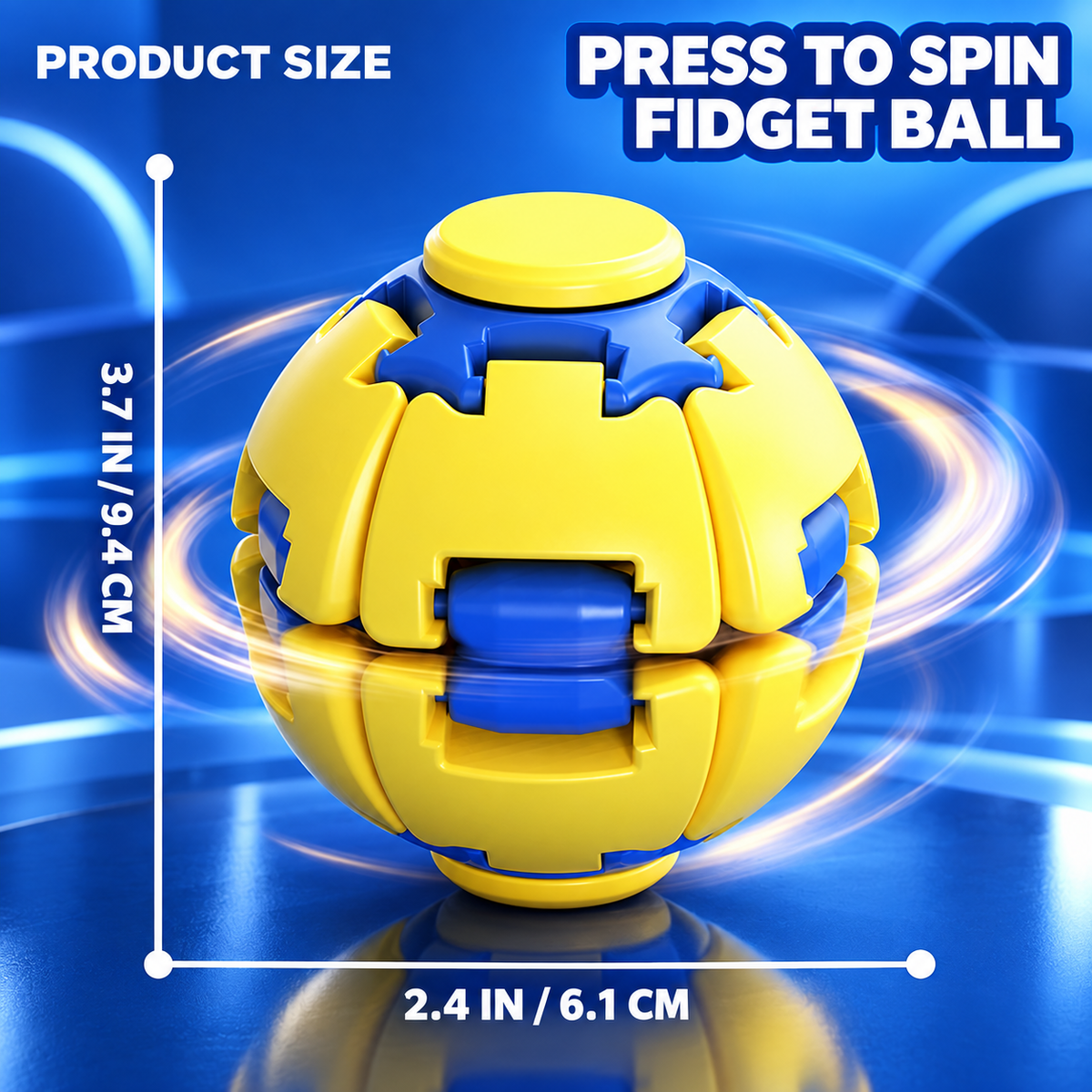 Press-to-Spin Fidget Ball