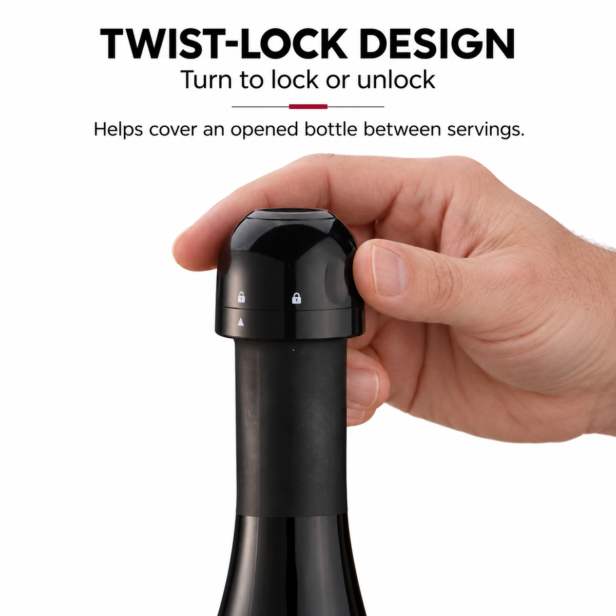 Mini Twist-Lock Wine Stopper