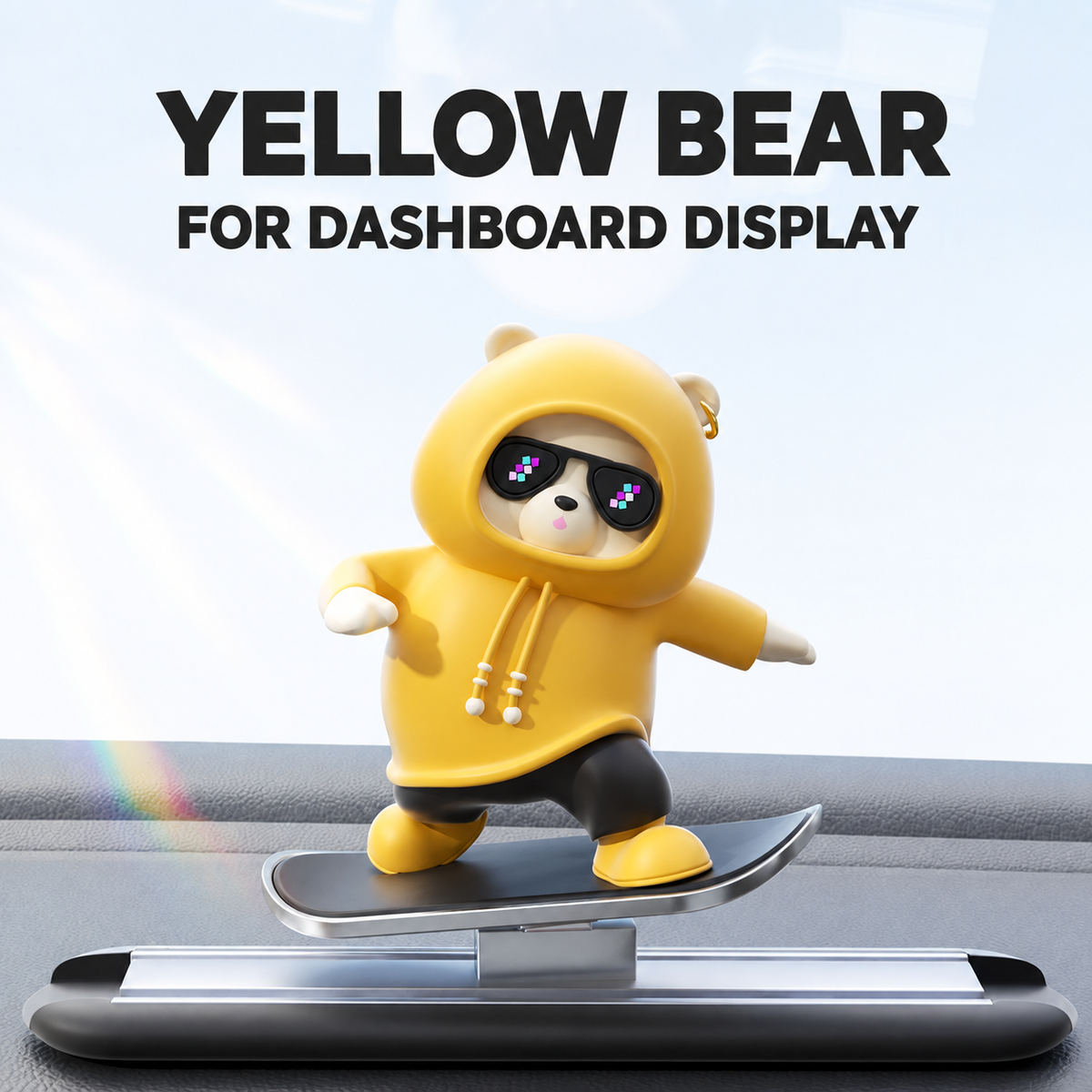 Sliding Bear Dashboard Ornament