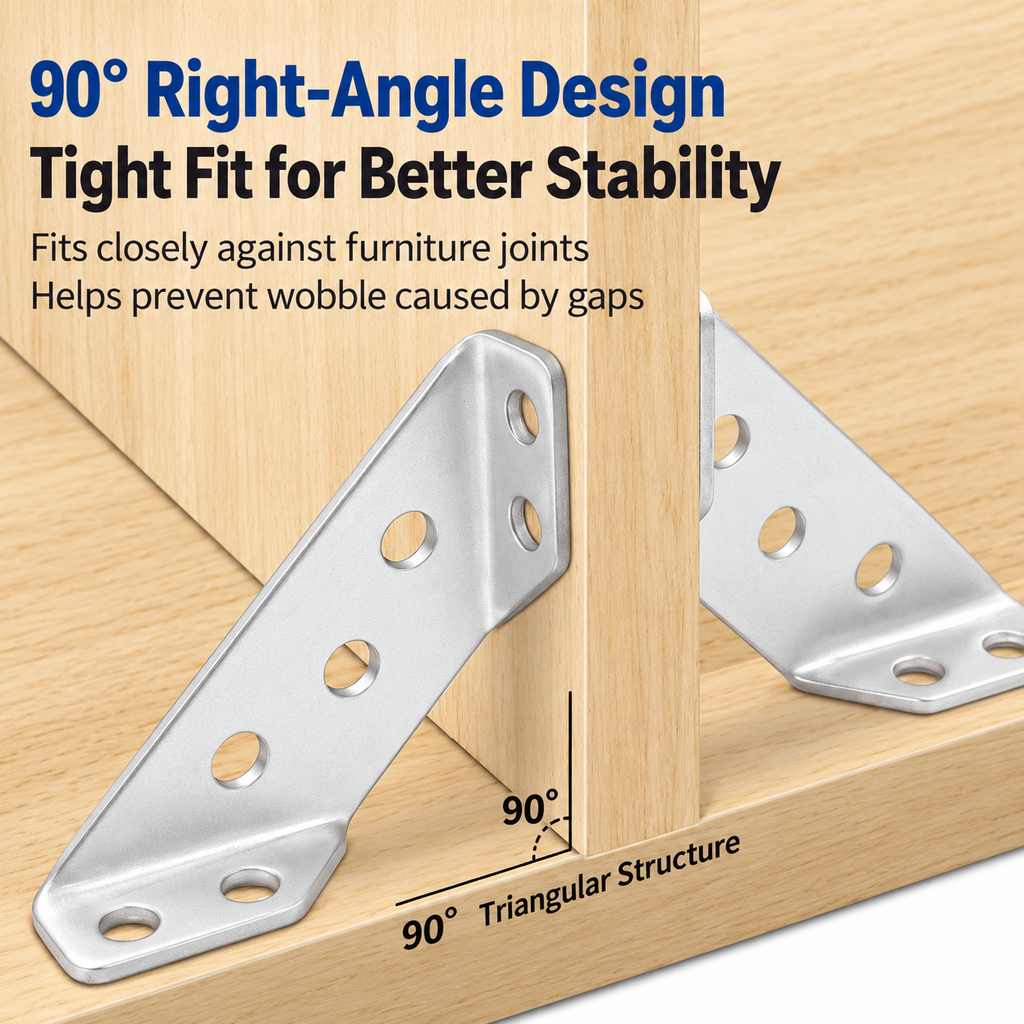 Stainless Steel Triangular Corner Brackets