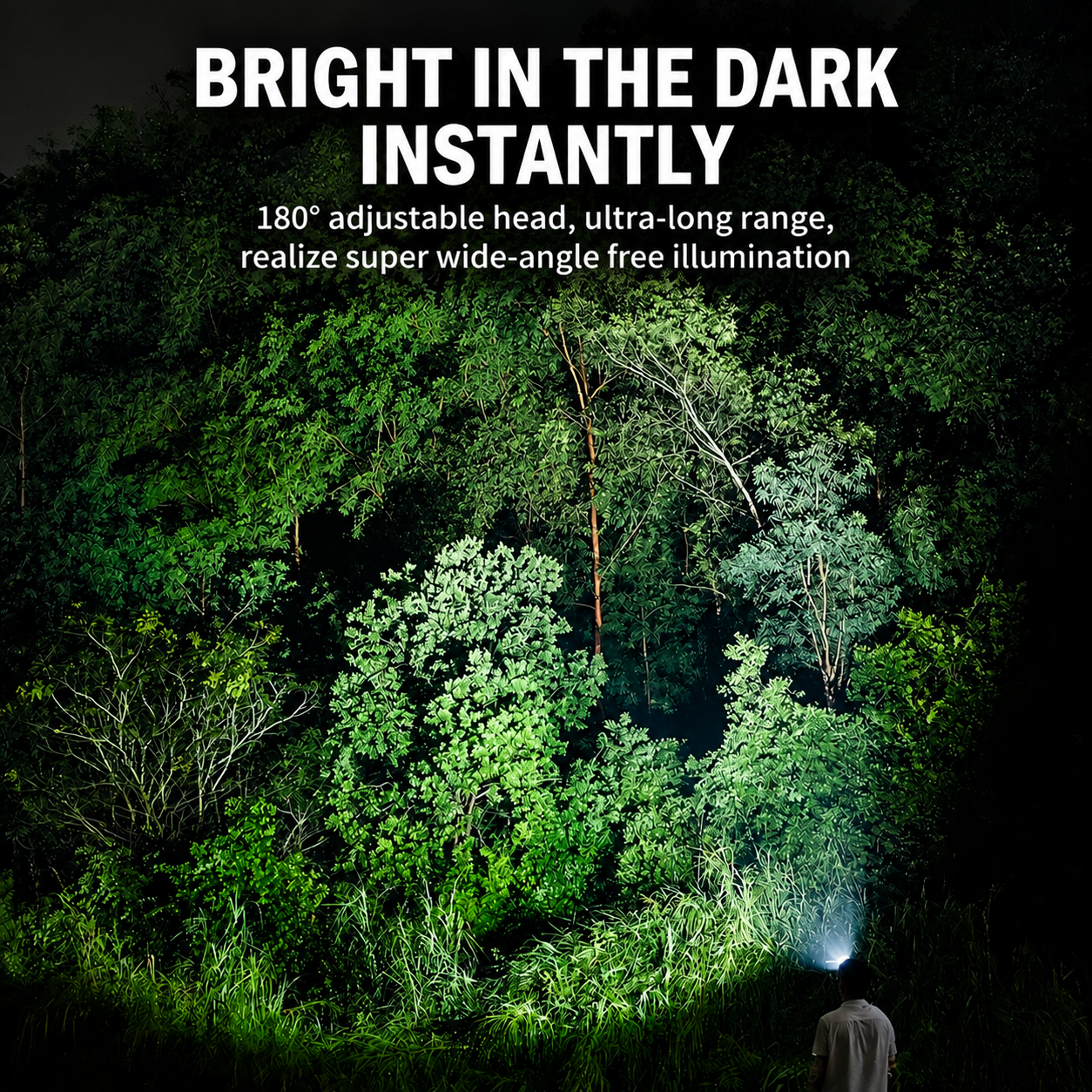 Outdoor Night Fishing and Running Motion-Sensor Light