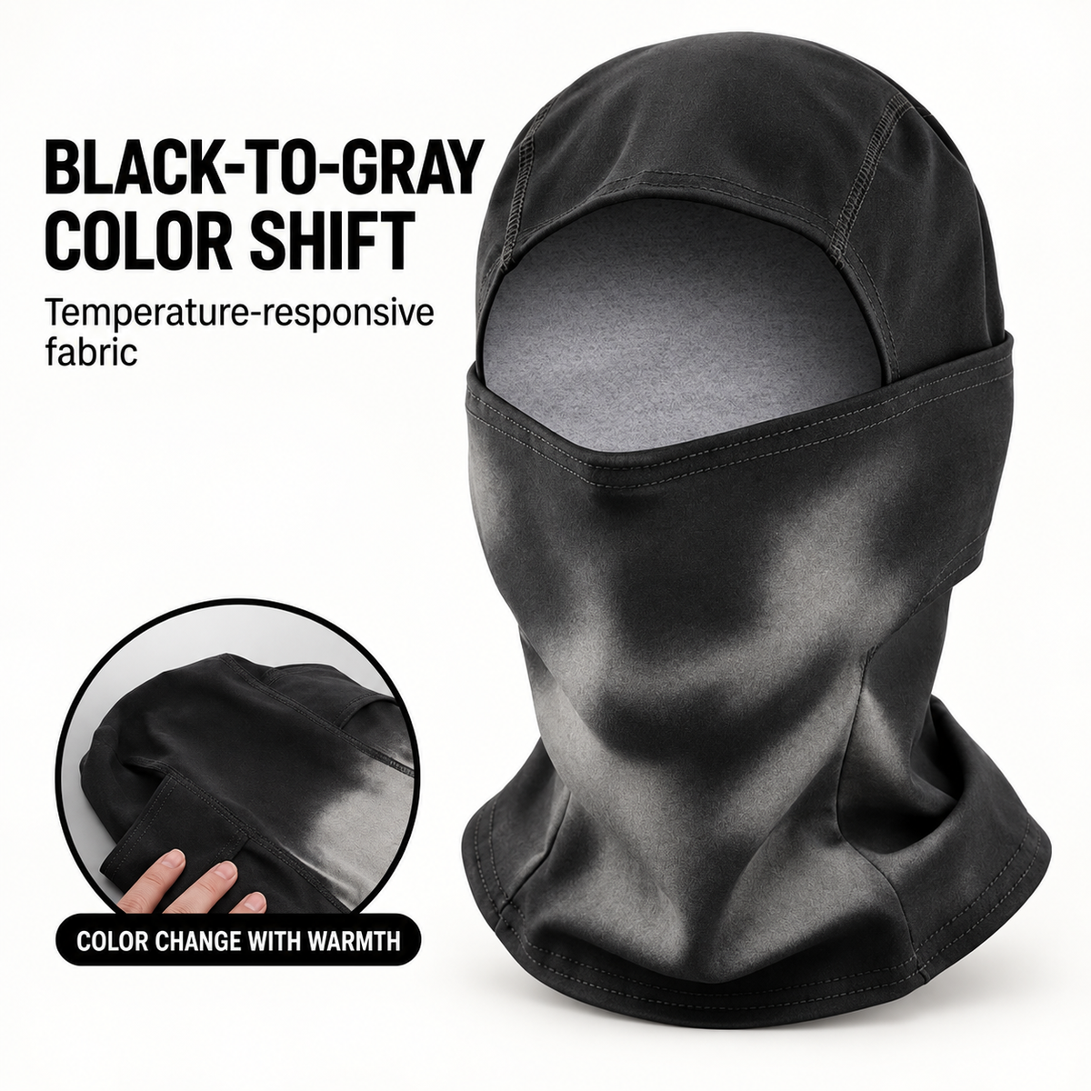 Heat-Reactive Color-Shift Balaclava